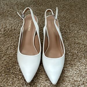 Berness Chloe sling back - white